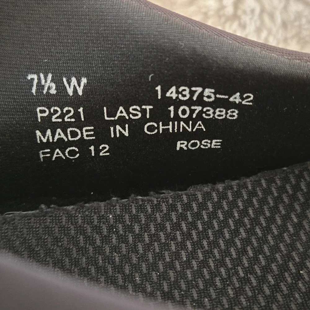 Drew Rose P221 Mary Jane Shoes Black Leather Orthopedic Comfort‎ 7.5W Wide
